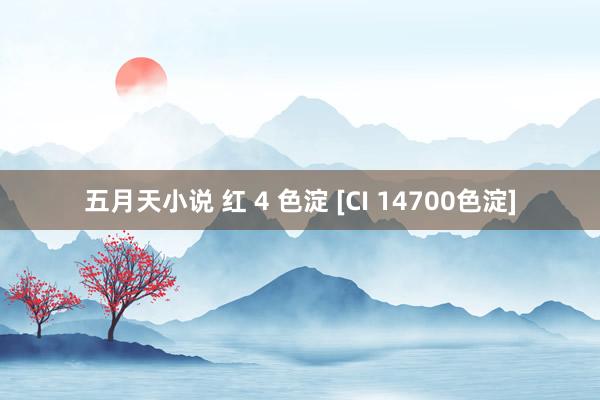 五月天小说 红 4 色淀 [CI 14700色淀]