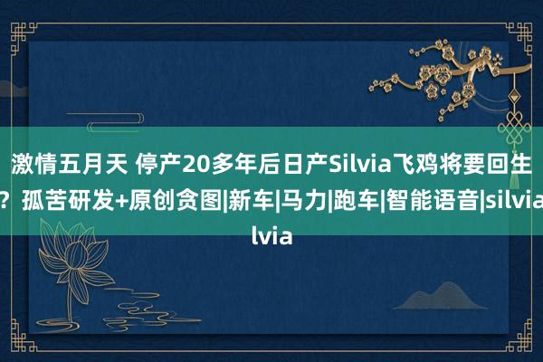 激情五月天 停产20多年后日产Silvia飞鸡将要回生？孤苦研发+原创贪图|新车|马力|跑车|智能语音|silvia