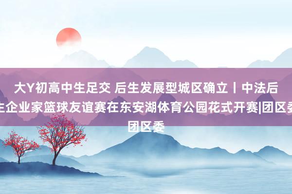 大Y初高中生足交 后生发展型城区确立丨中法后生企业家篮球友谊赛在东安湖体育公园花式开赛|团区委